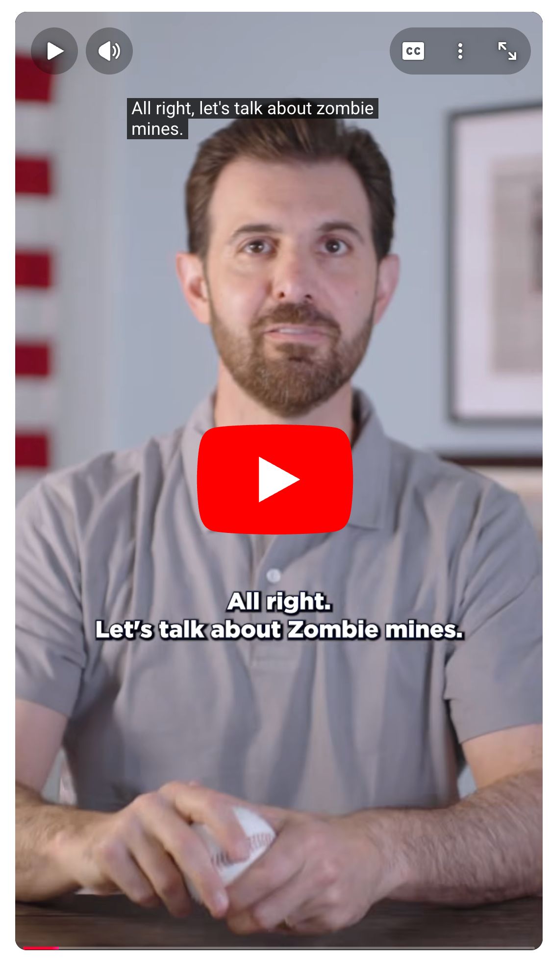 Chris Deluzio on Youtube: Let's talk about Zombie Mines